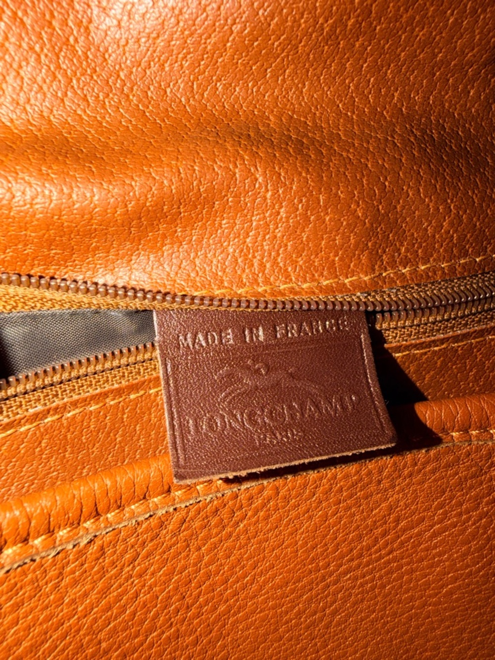 Longchamp Brown Leather Crossbody/Shoulder  Saddle Bag with Buckle - Picture 5 of 7